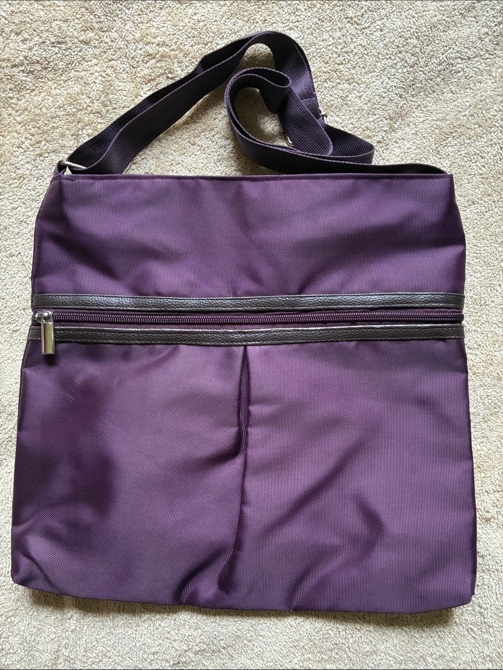 Gold Coast Eggplant Crossbody Bag